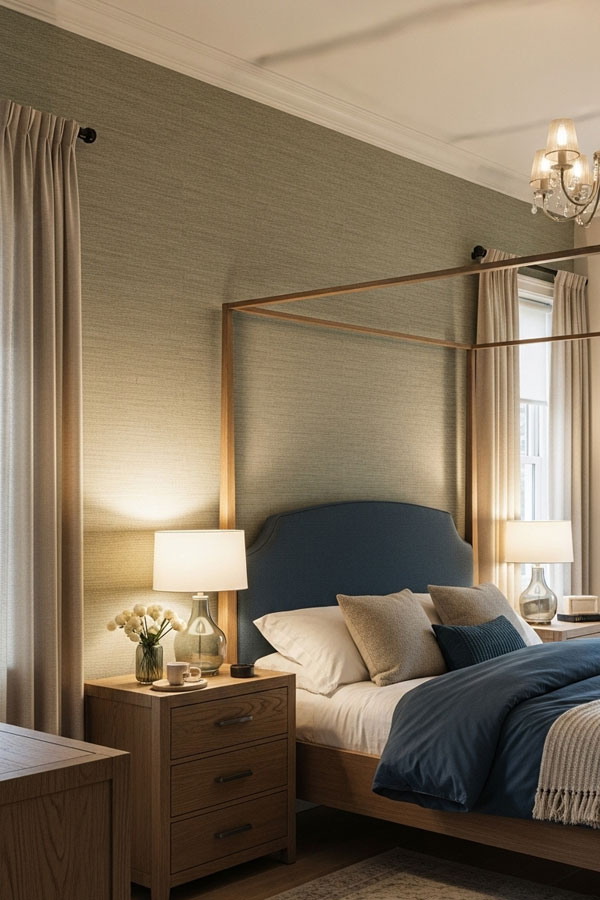 DIY Textured Wallpaper to Add Depth to Your Bedroom